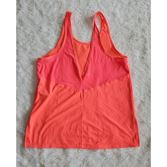 Under Armour Heat Gear Loose Tank Top Orange Women’s Large - Picture 4 of 7